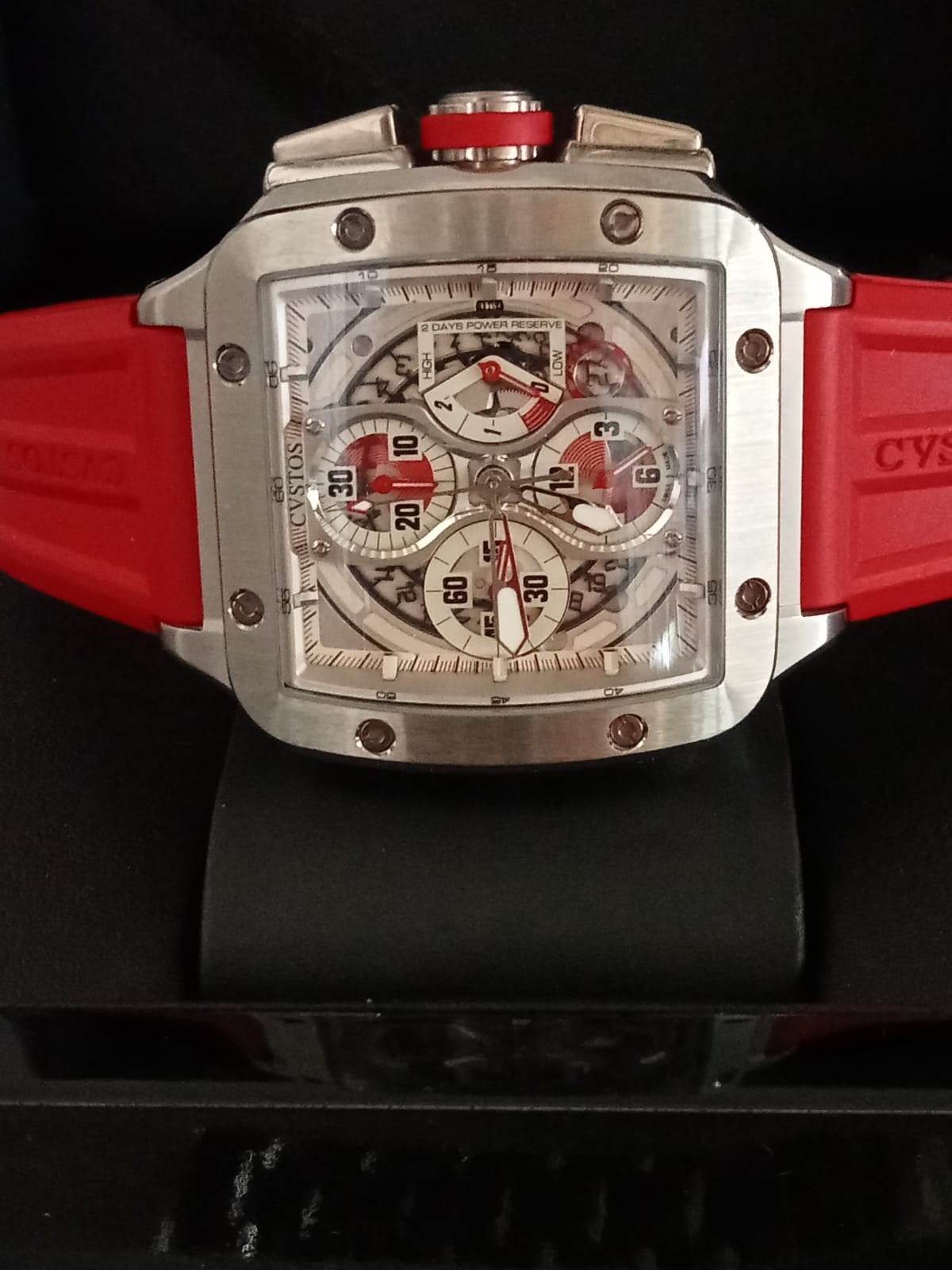 Cvstos Evosquare Chronograaf 45mm - Recent Geserviced, Ophalen of Verzenden, Gebruikt, Overige merken
