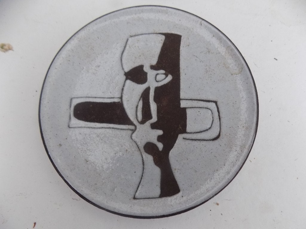 Vintage wandbordje jaren 50 60, Ophalen of Verzenden, Gebruikt
