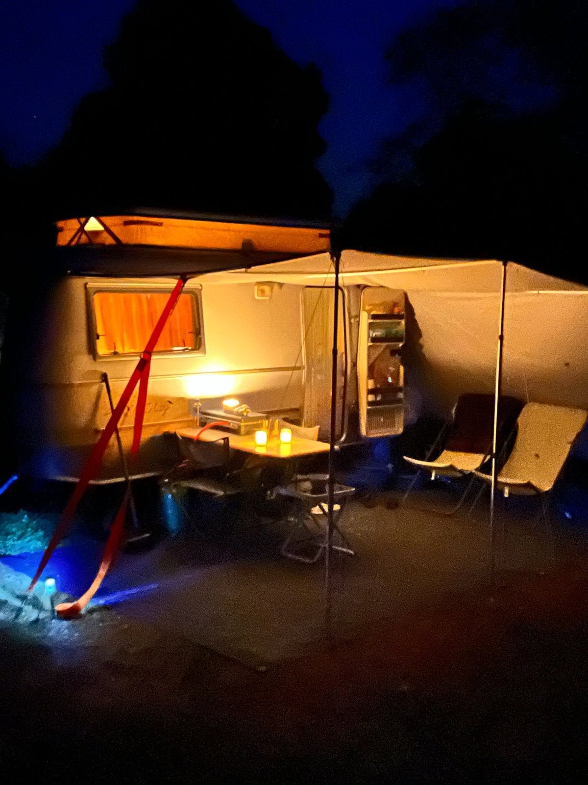 Schuif caravanluifel , Quick-Grip stokkenpakket en vloermat, Caravans en Kamperen, Voortenten en Luifels, Ophalen of Verzenden