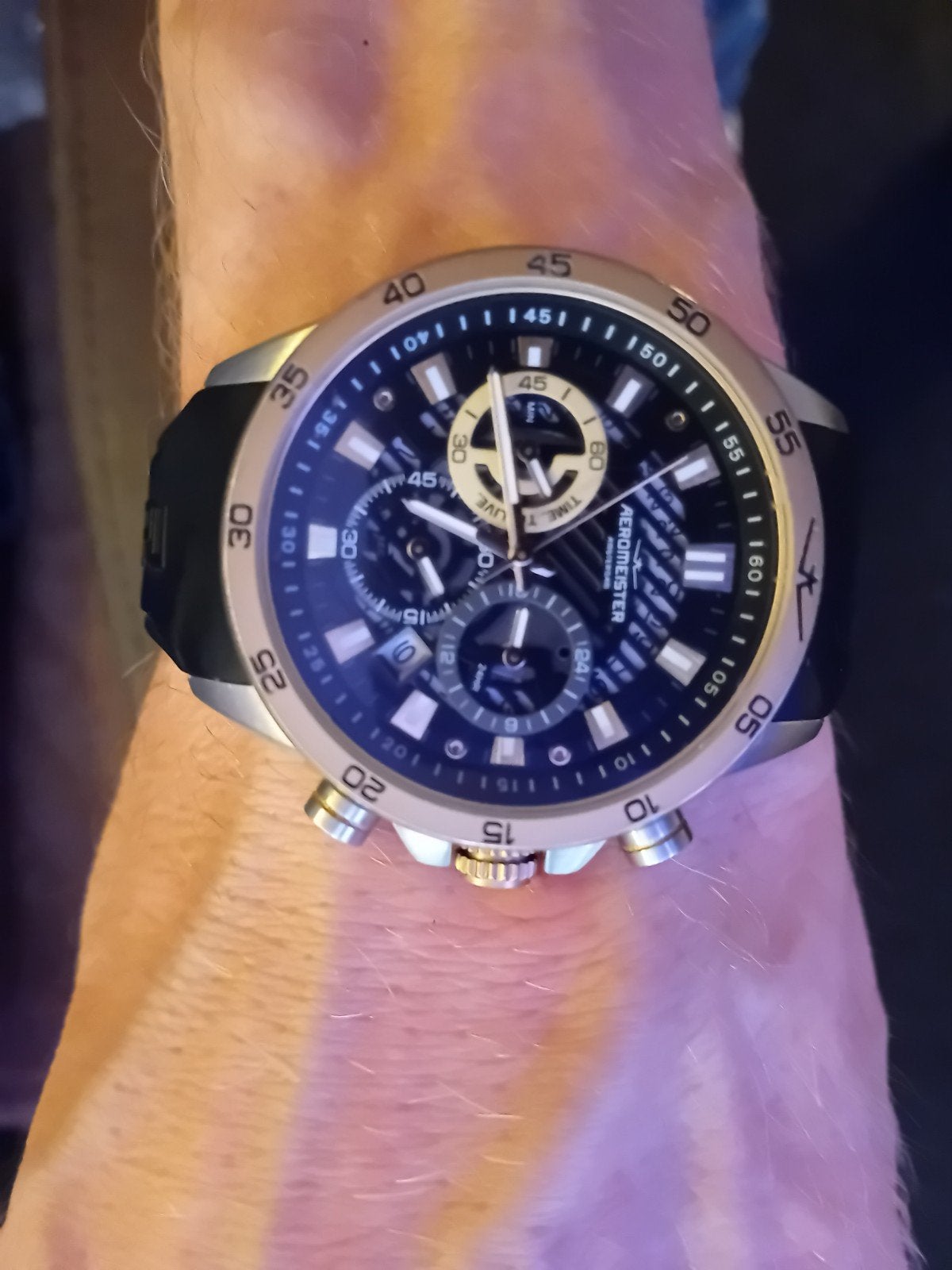 Aeromeister Amsterdam Horloge - Zo goed als nieuw, Sieraden, Tassen en Uiterlijk, Ophalen, Zo goed als nieuw, Polshorloge, Overige merken