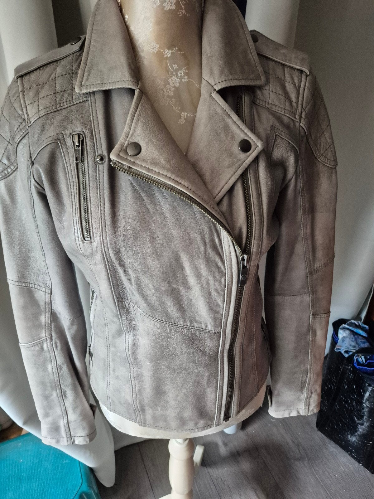 Goosecraft Leren Bikerjack - Zo goed als nieuw, Goosecraft, Ophalen of Verzenden, Zo goed als nieuw, Maat 36 (S)