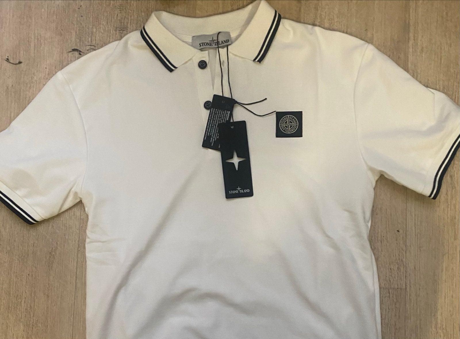 Stone Island Polo Shirt, Kleding | Heren, Ophalen of Verzenden, Nieuw, Overige maten, Wit