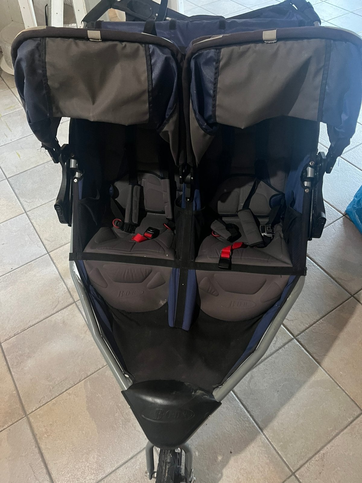 Duowagen / tweelingwagen, Kinderen en Baby's, Tweelingen en Meerlingen, Ophalen, Gebruikt, Kinderwagen of Buggy