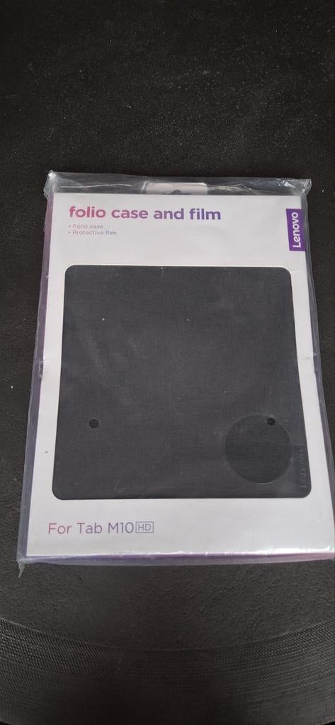 Folio case en screenprotector voor Lenovo Tab M10 HD, Computers en Software, Tablet-hoezen, Nieuw, Bescherming voor- en achterkant