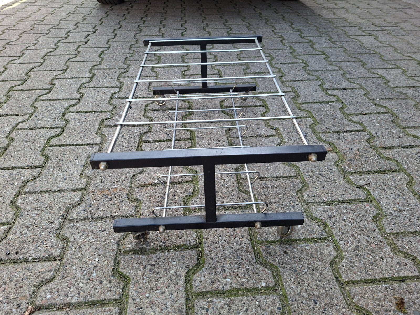 Verrijdbaar metalen rek - Vintage stijl, Ophalen, Vintage, Metaal, Gebruikt