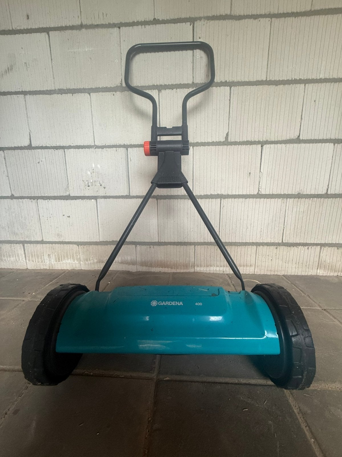Gardena grasmaaier, Ophalen, Gebruikt