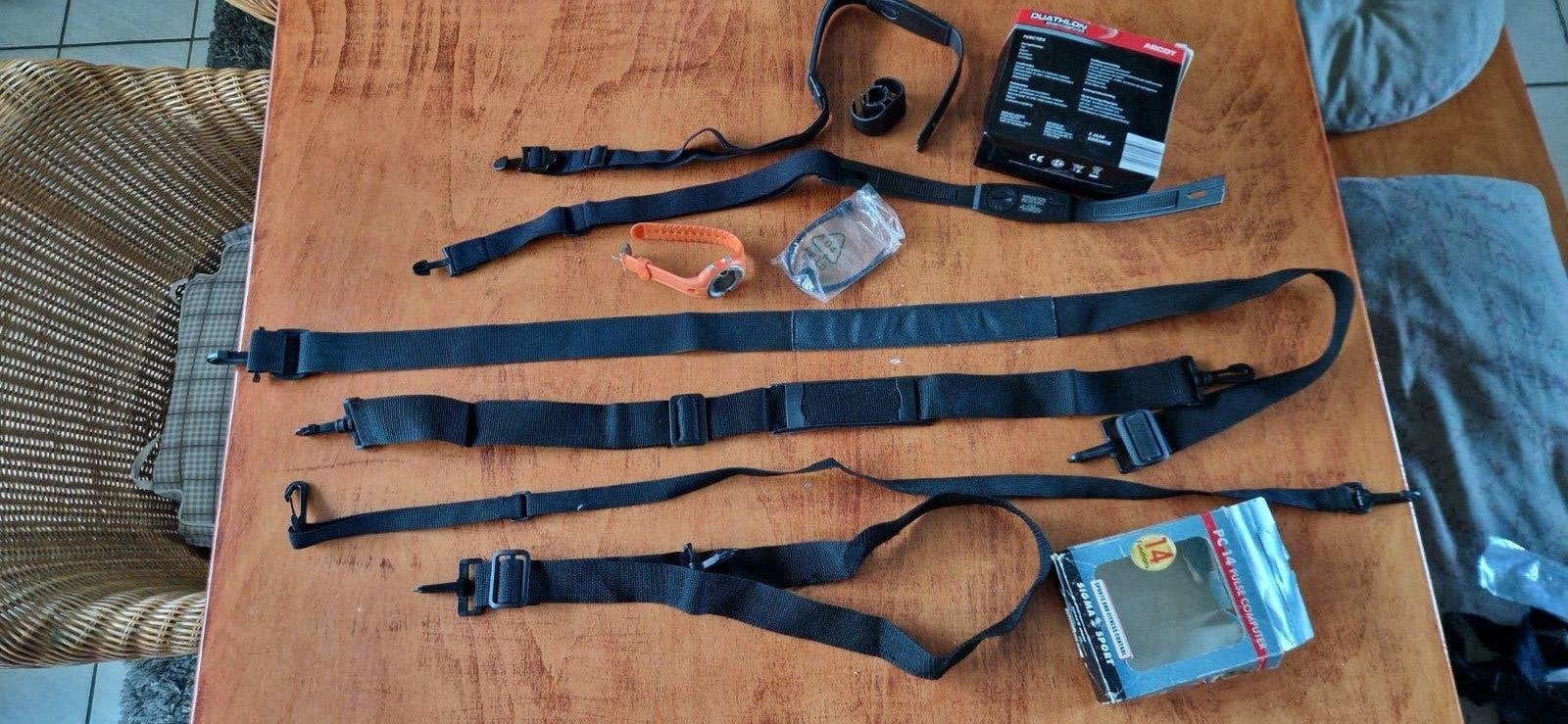 Duathlon Ascot & Sigma PC 14 sporthorloges met accessoires, Ophalen of Verzenden, Zo goed als nieuw, Sigma, Waterdicht