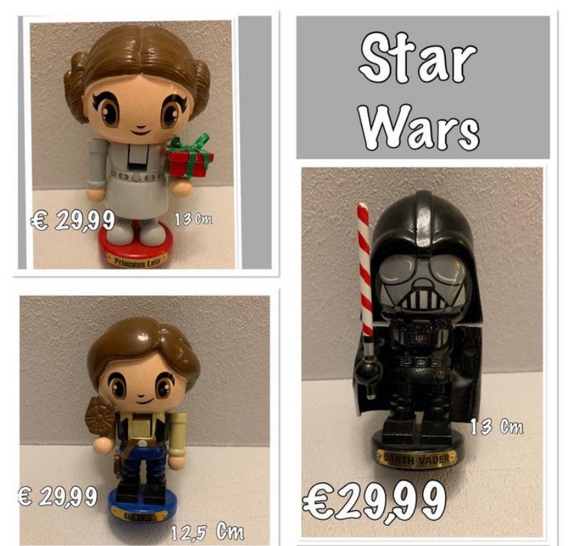 Star wars notenkrakers, Verzamelen, Ophalen of Verzenden, Nieuw, Actiefiguurtje