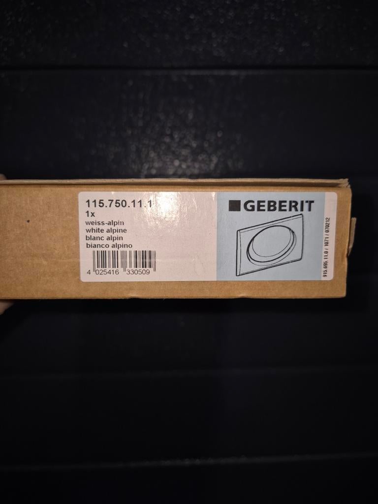 Geberit Sigma01 bedieningsplaat wit, Ophalen of Verzenden, Nieuw, Toilet