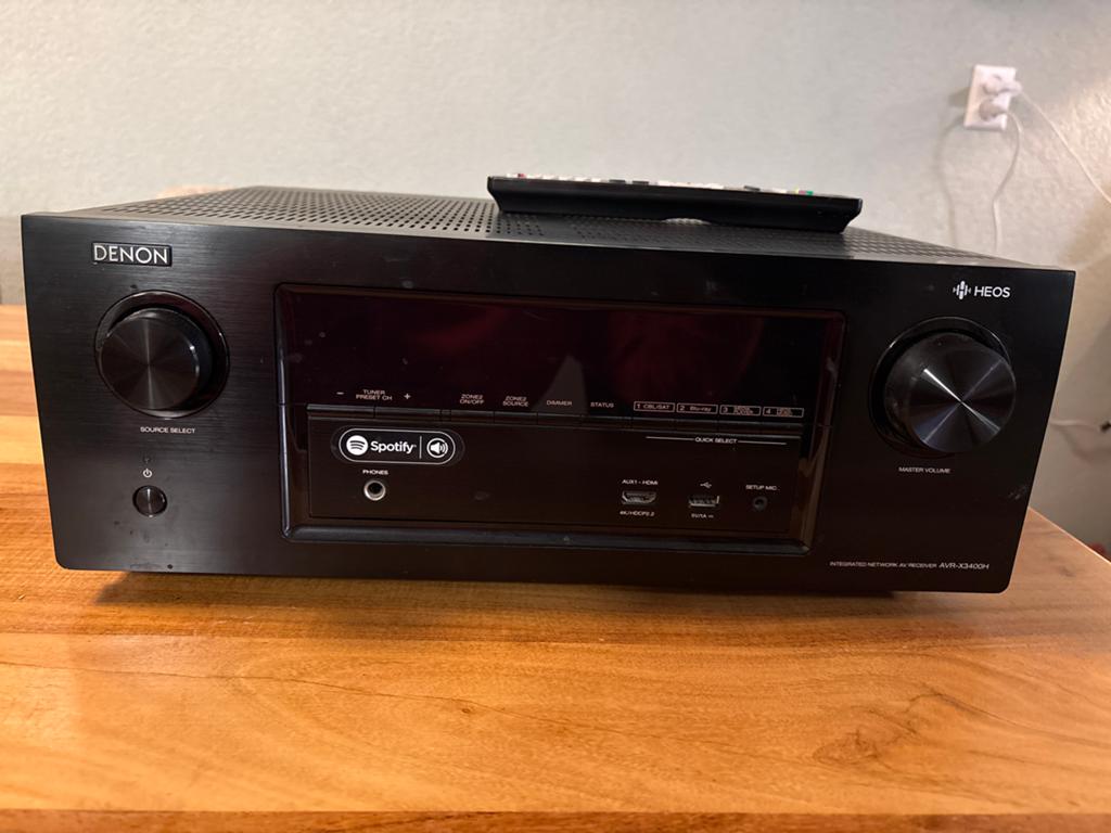 Denon AVR-X3400H AV Receiver - 7.2-kanaals met HEOS, Ophalen, Denon, Zo goed als nieuw, 120 watt of meer