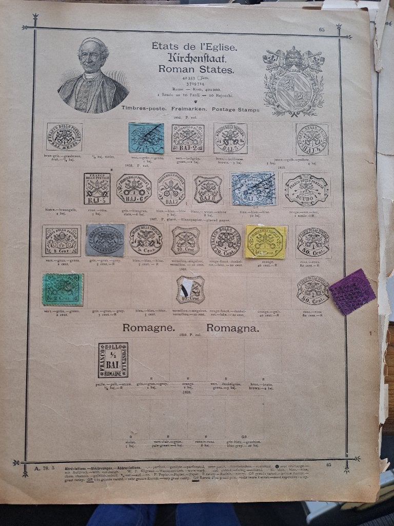 Kerkstaat (Vaticaan) 1852-1862  (hoge cat. waarde!), Ophalen of Verzenden, Buitenland