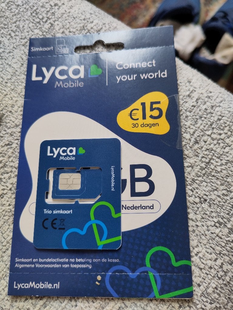 Simkaart met beltegoed van 15 euro, Ophalen, Nieuw, Overige providers, Simkaart