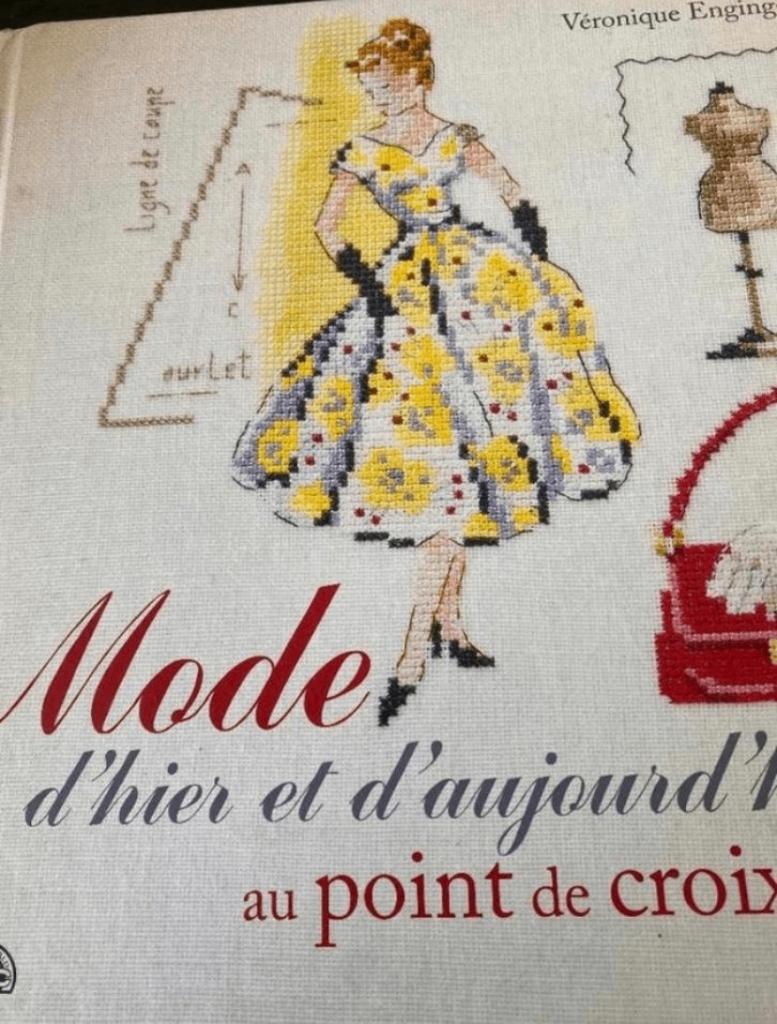 MODE d' hier et d'aujourd' hui V. ENGINGER au Point de Croix, Hobby en Vrije tijd, Borduren en Borduurmachines, Zo goed als nieuw