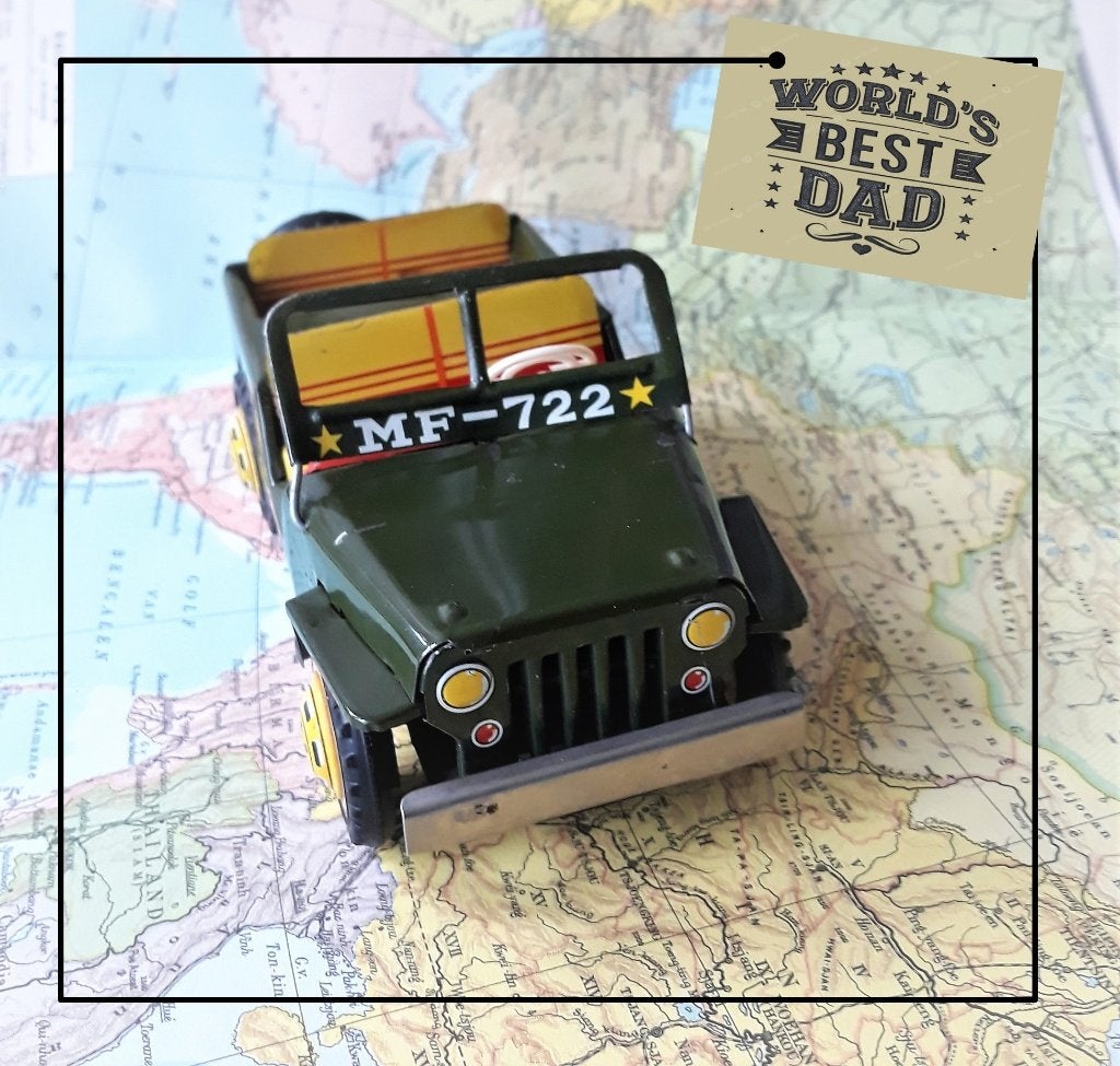 Jeep MF–722 , 16,5 cm lang * WEKENDE FRICTIE MOTOR *, Hobby en Vrije tijd, Modelauto's | 1:18, Bburago, Ophalen of Verzenden