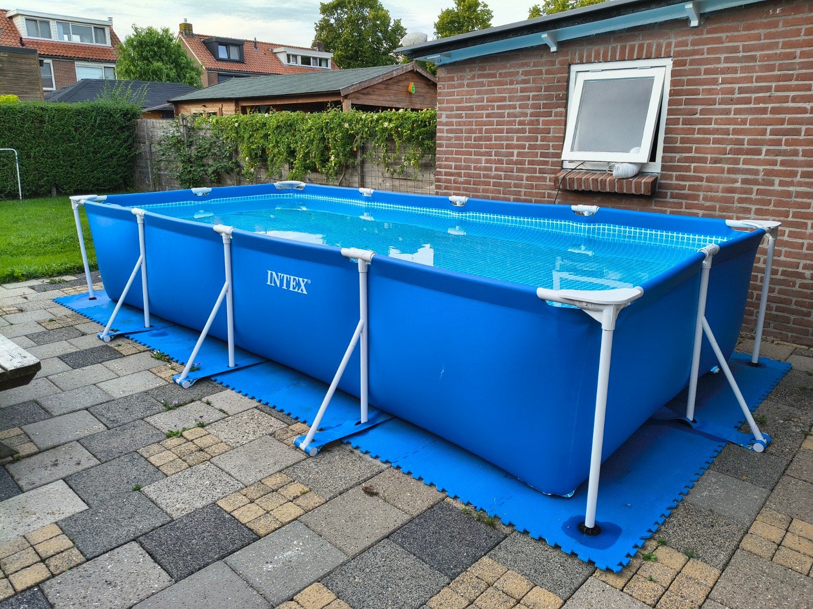 Intex zwembad 450 x 220 x 110 compleet, Ophalen, 200 tot 300 cm, 80 tot 120 cm, Zo goed als nieuw