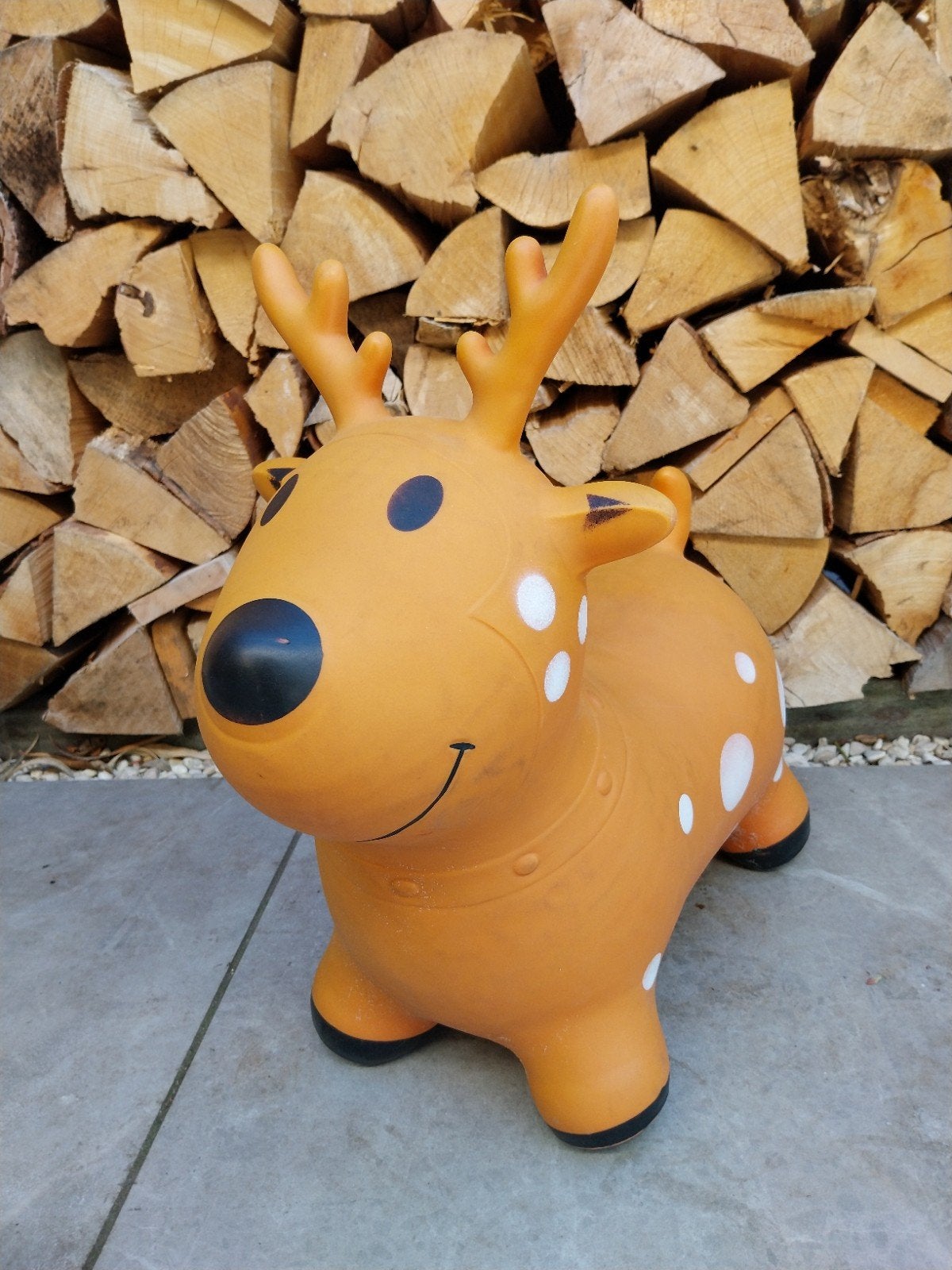 Skippiebal hert bruin 50 cm, Ophalen, Zo goed als nieuw