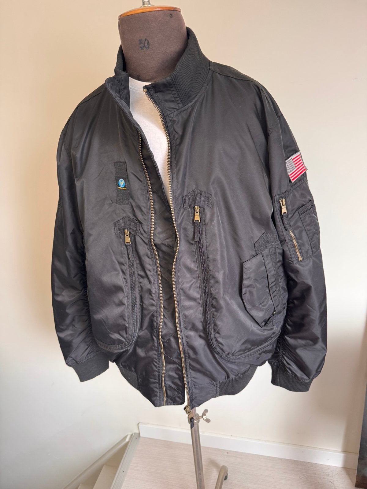 Alpha industries style bomber jas maat xxl, Ophalen of Verzenden, Zo goed als nieuw, Overige maten, Zwart