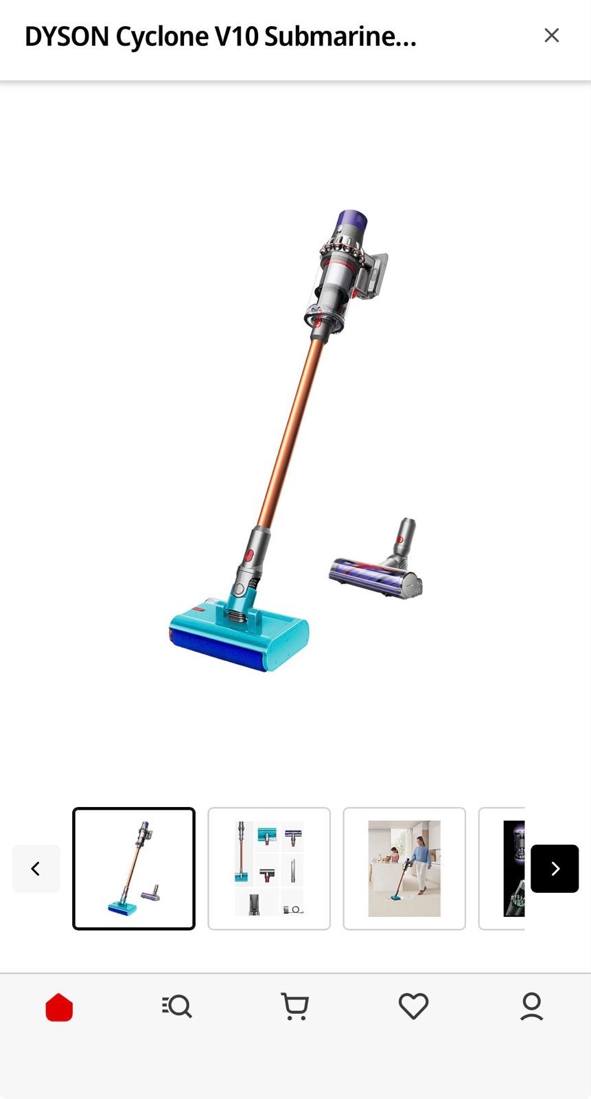Nieuw in doos: Dyson Cyclone V10 Submarine steelstofzuiger, Witgoed en Apparatuur, Stofzuigers, Ophalen, Dyson, Reservoir, Steelstofzuiger