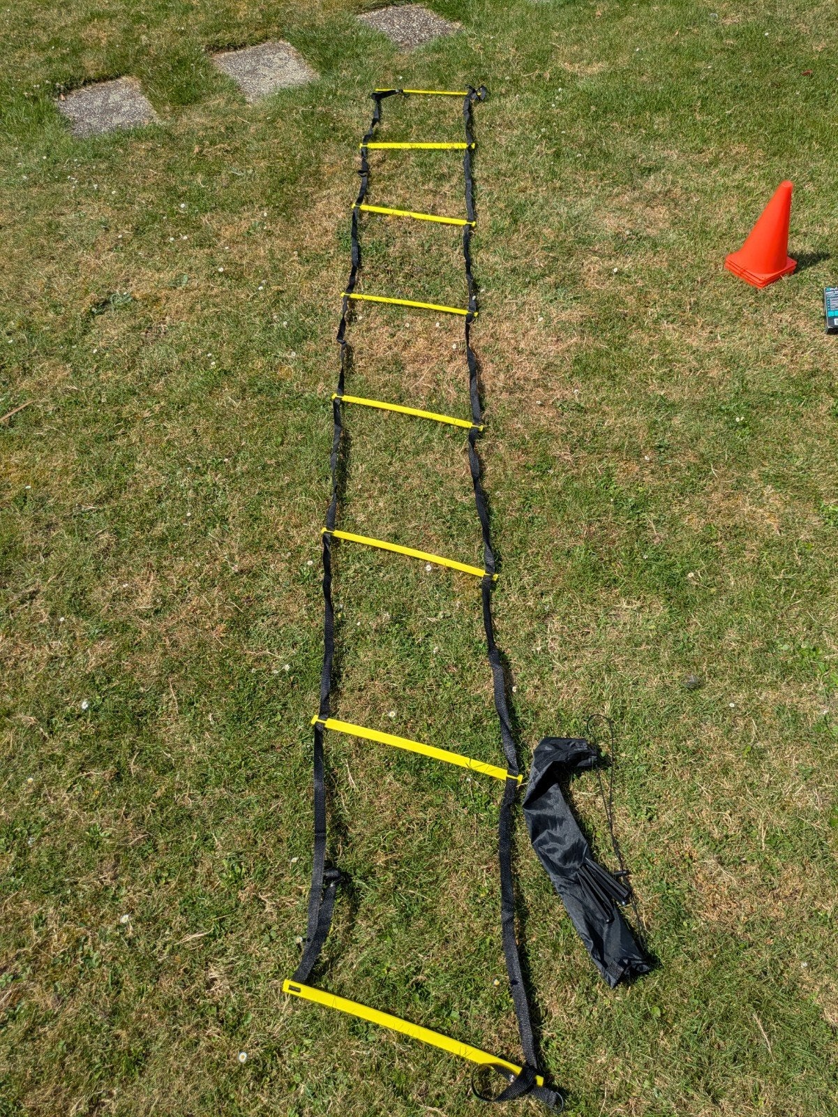 Loopladder / trainingsladder, Sport en Fitness, Ophalen, Zo goed als nieuw