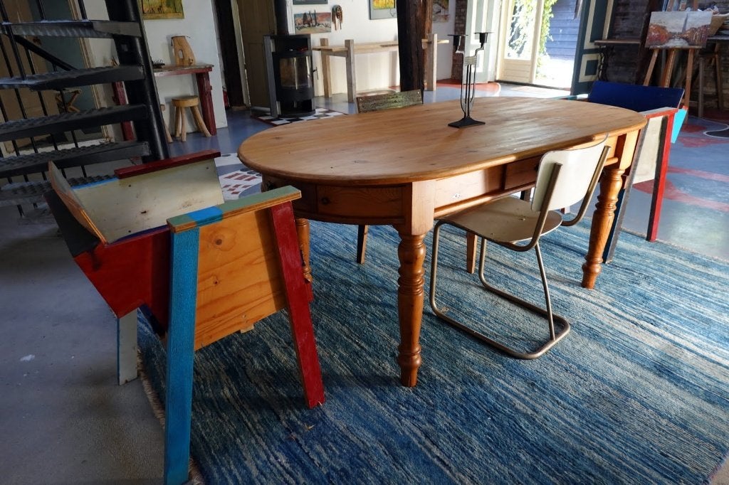 4 stoelen, Ophalen, Gebruikt, Bruin, Hout
