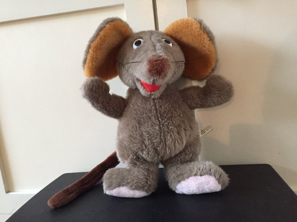 Vintage Ienie Mienie Sesamstraat muis knuffel jaren 80 90, Ophalen of Verzenden, Zo goed als nieuw, Overige typen