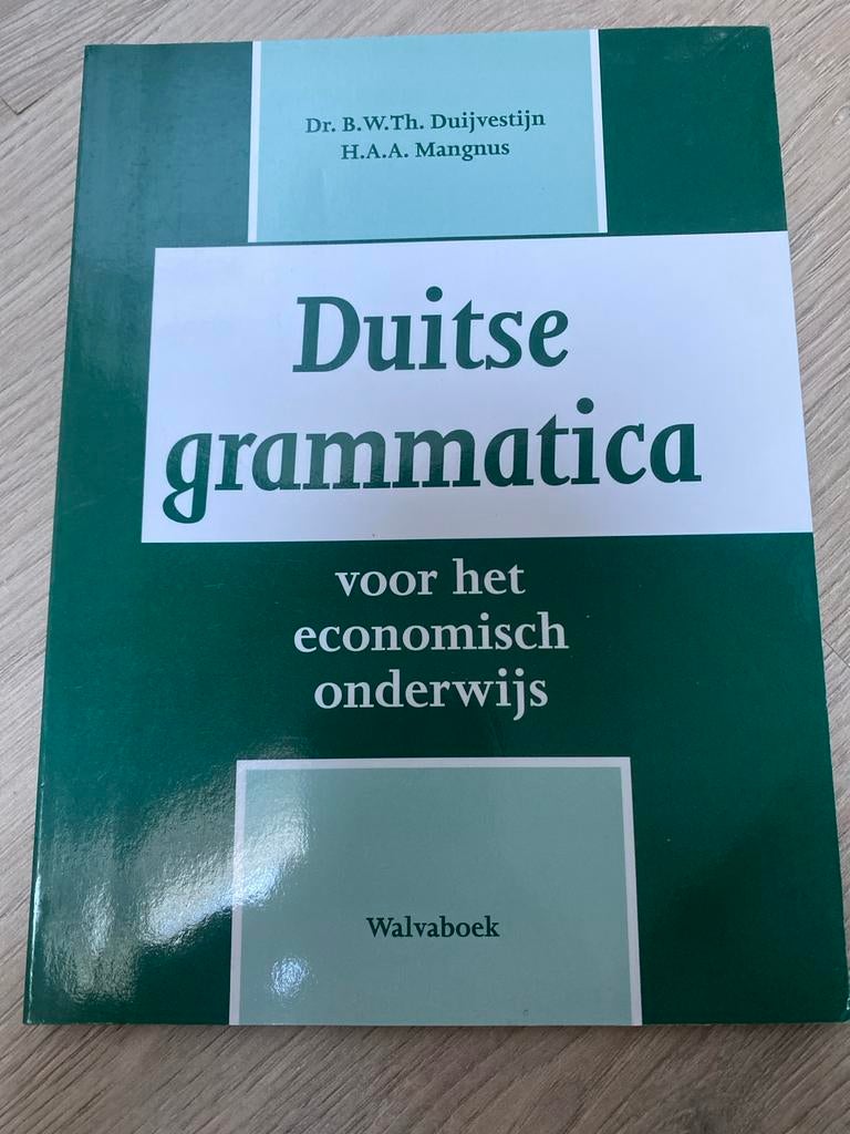 Duitse grammatica voor economisch onderwijs - Walvaboek, Boeken, Ophalen of Verzenden, Gelezen, Non-fictie