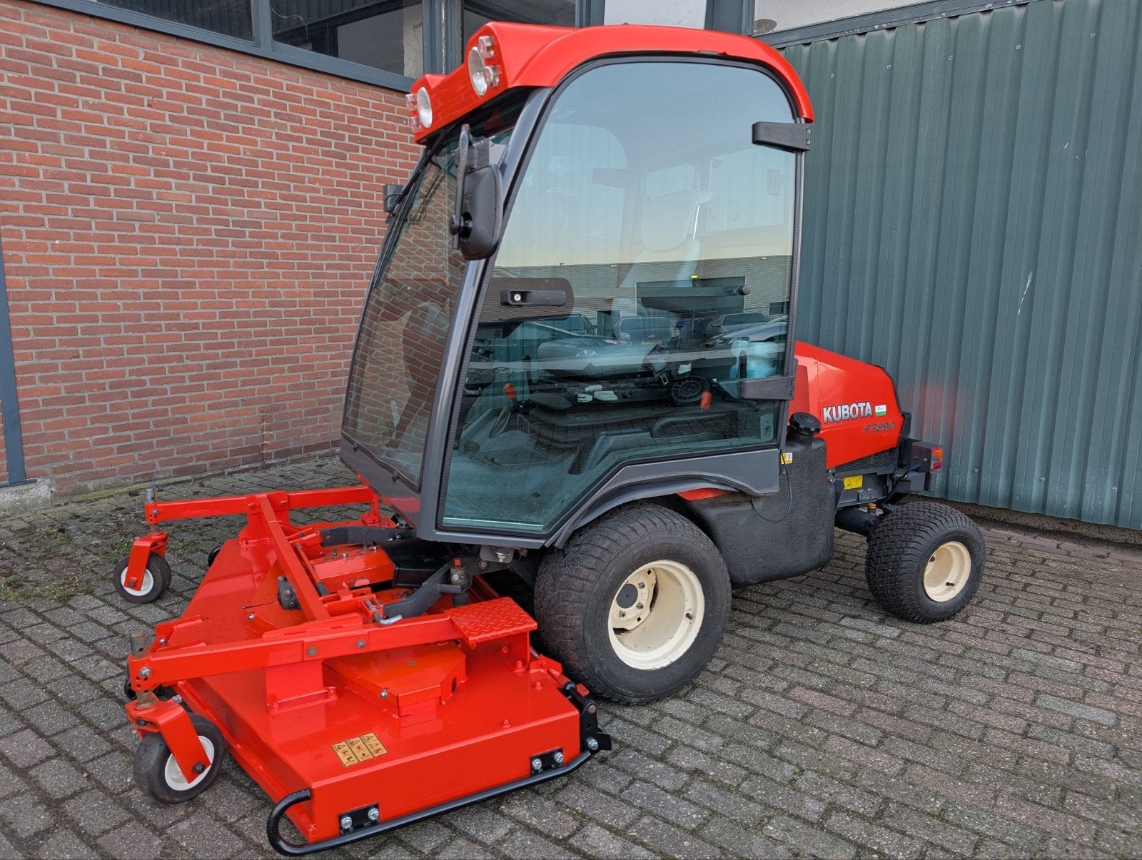 Nette Kubota F3890 Frontmaaier! 183cm! 4x4! Diesel! Cabine!, Gebruikt, Elektrische starter, Ophalen of Verzenden, Kubota