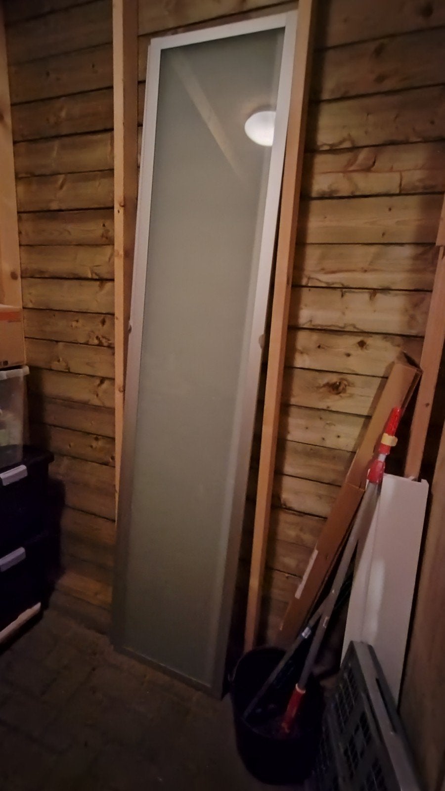 Ikea Drammen kastdeur 2* PAX kledingkast (Slechte foto!), Ophalen, 200 cm of meer, Glas, 50 tot 100 cm