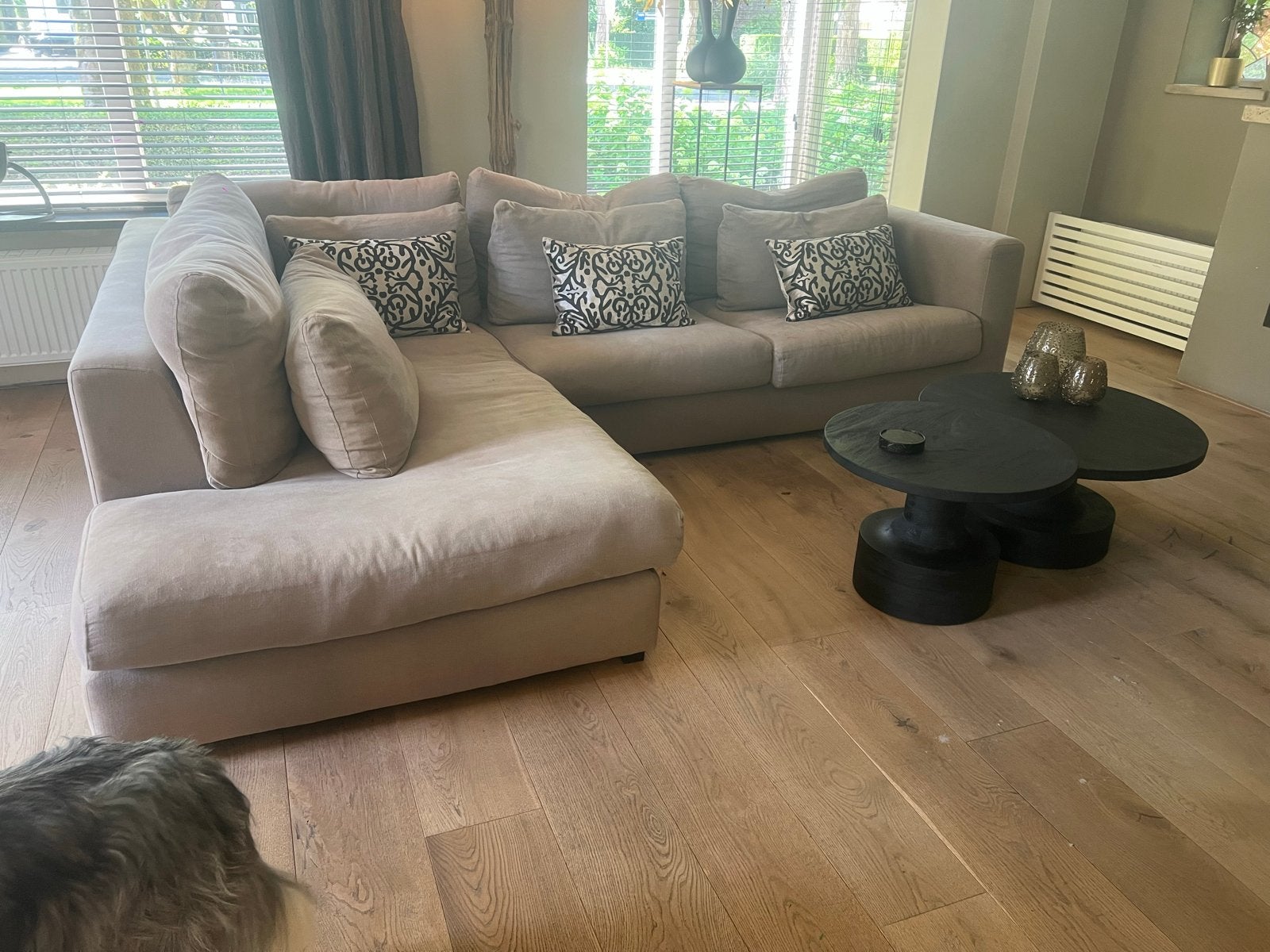 Loungehoekbank Goossens Ravenia, Ophalen, 250 tot 300 cm, 100 tot 125 cm, Hoekbank