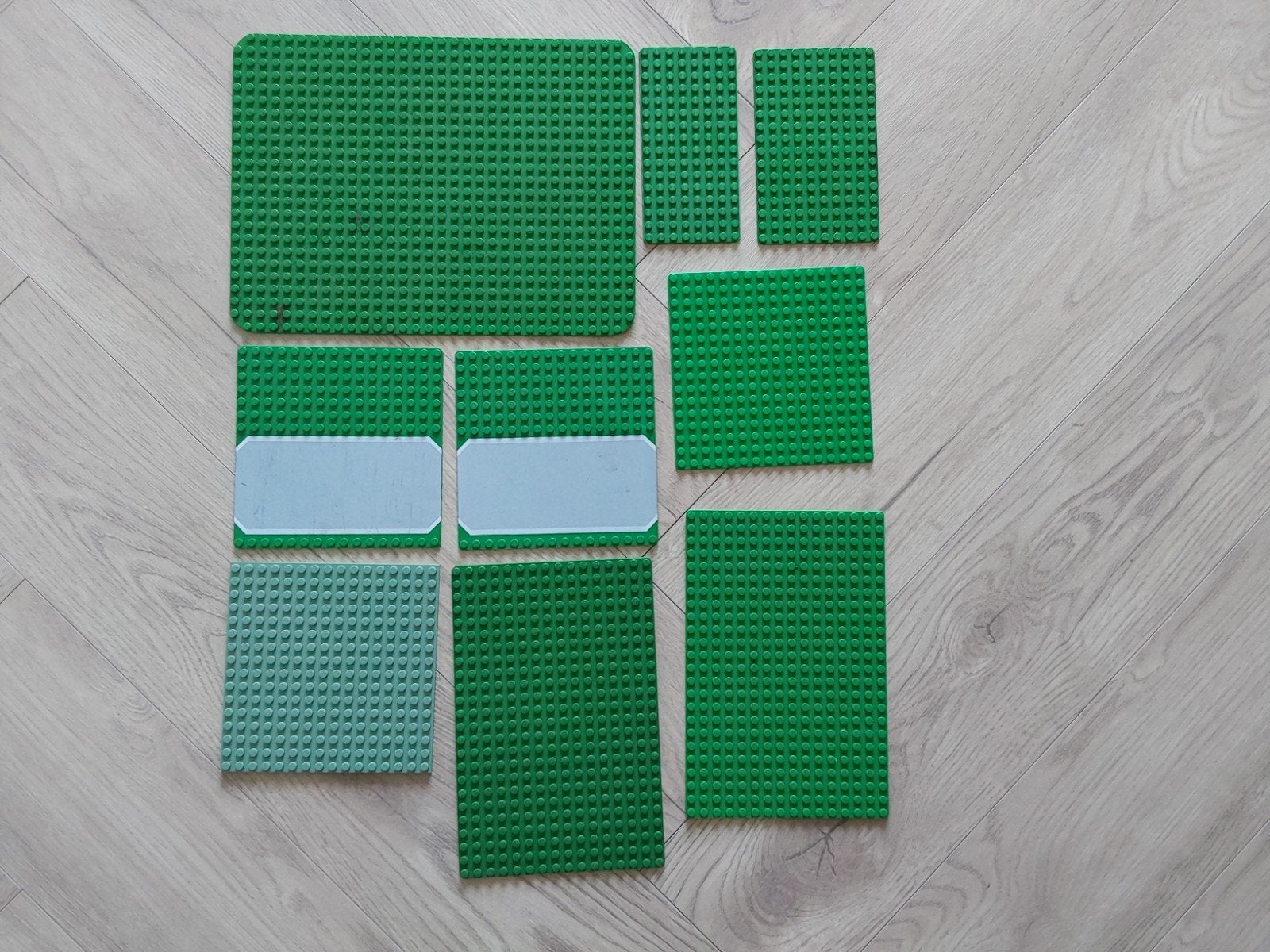 Lego bouwplaten groen - diverse maten, Kinderen en Baby's, Speelgoed | Duplo en Lego, Ophalen of Verzenden, Gebruikt