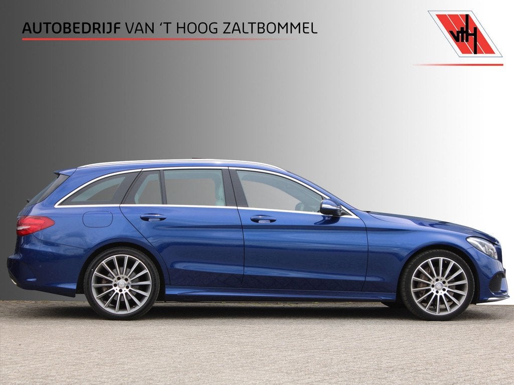 Mercedes-Benz C-Klasse Estate 400 4MATIC AMG PANORAMADAK LUC, Auto's, Mercedes-Benz, Euro 6, 2996 cc, Leder, 93 €/maand