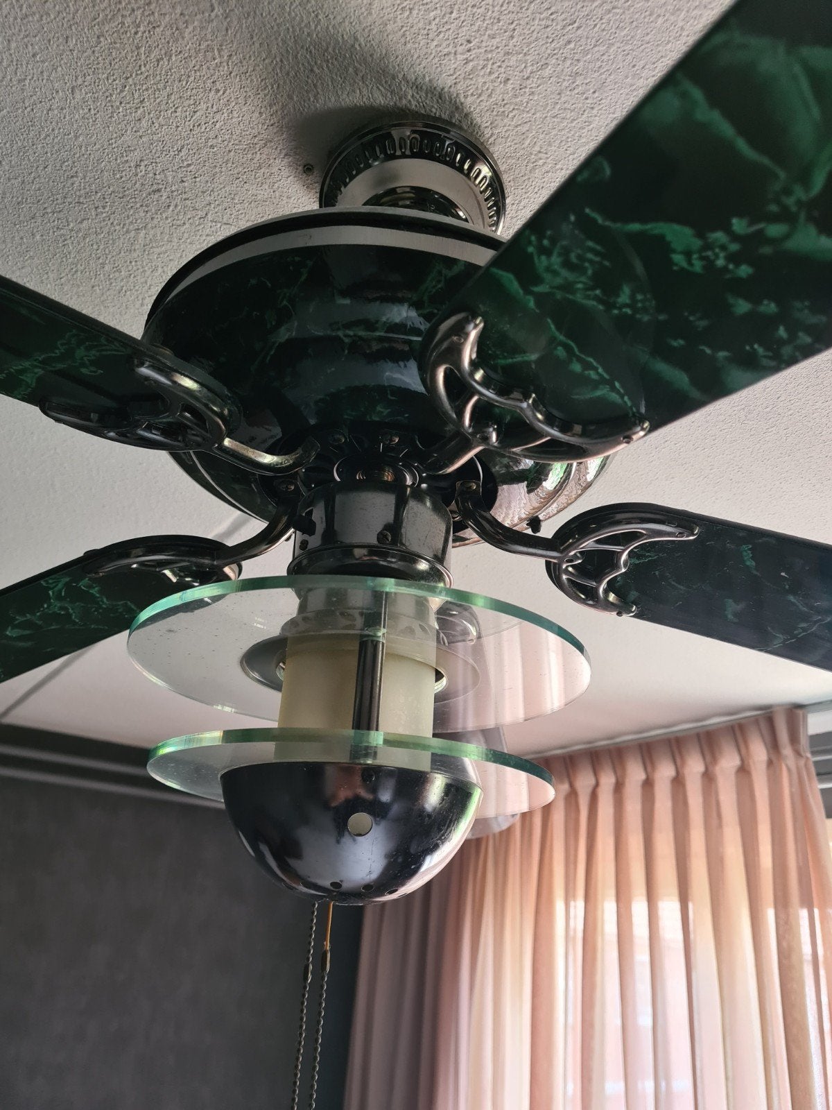 Nog goed werkende plafondventilator, Witgoed en Apparatuur, Ventilatoren, Ophalen, Gebruikt, Plafondventilator
