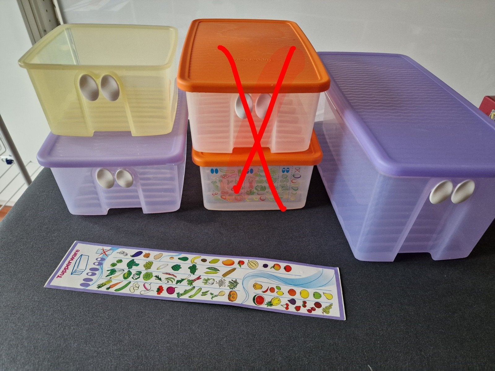 Tupperware Fridgesmart - diverse maten en kleuren, Ophalen of Verzenden, Gebruikt, Oranje, Bus of Trommel