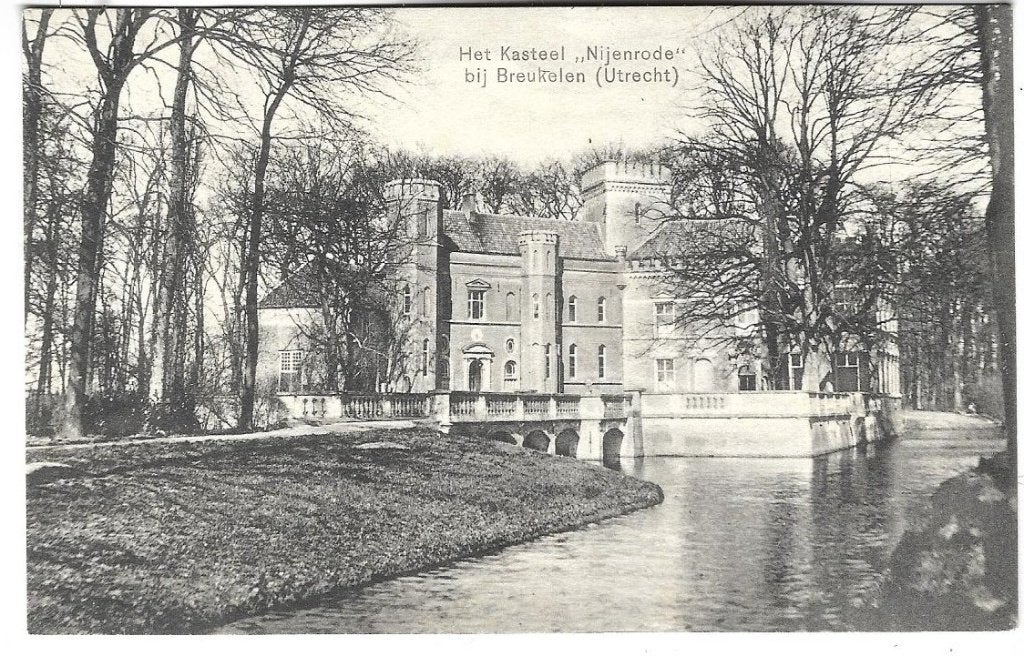 B34 Breukelen Kasteel Nijenrode, Ophalen of Verzenden, 1940 tot 1960, Ongelopen, Utrecht