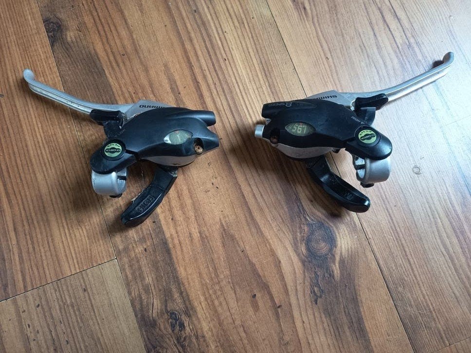 Shimano ST-EF29-L 3 & 8 Speed Shifters en Remhendels, Fietsen en Brommers, Fietsonderdelen, Gebruikt, Ophalen of Verzenden, Derailleur of Ketting