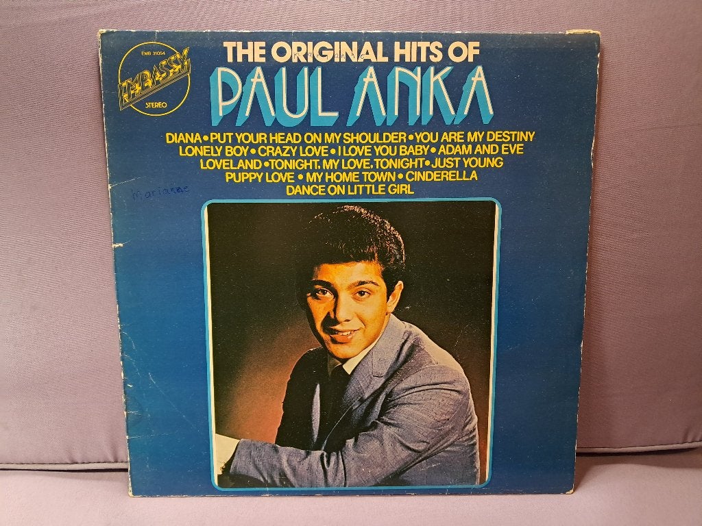 lp. Paul Anka - The Original Hits Of Paul Anka . ex, Cd's en Dvd's, Vinyl | Pop, LP, Gebruikt, Pop, Ophalen of Verzenden