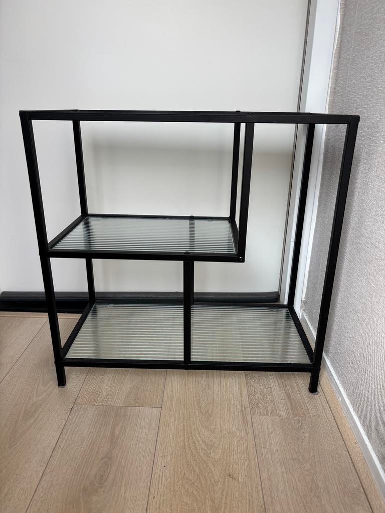 Bijzetkastje xenos, Huis en Inrichting, Tafels | Sidetables, Ophalen, 50 tot 100 cm, Zo goed als nieuw, Glas