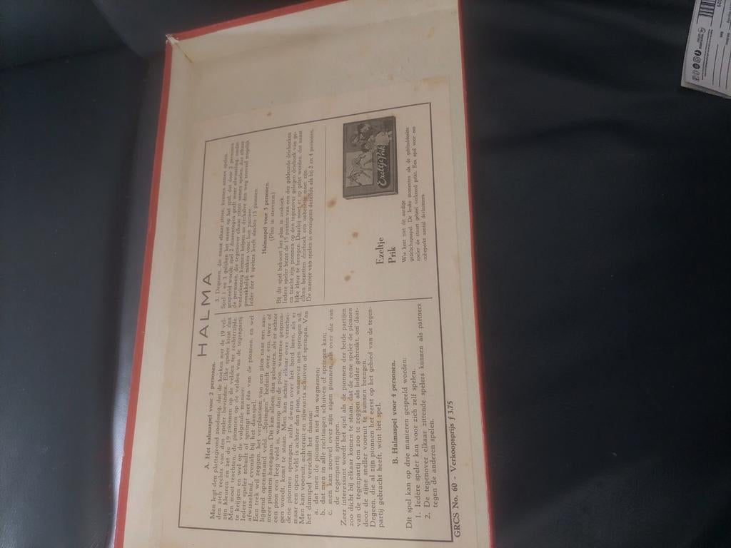 Halma Spel vintage uit 1958, Ophalen of Verzenden, Gebruikt