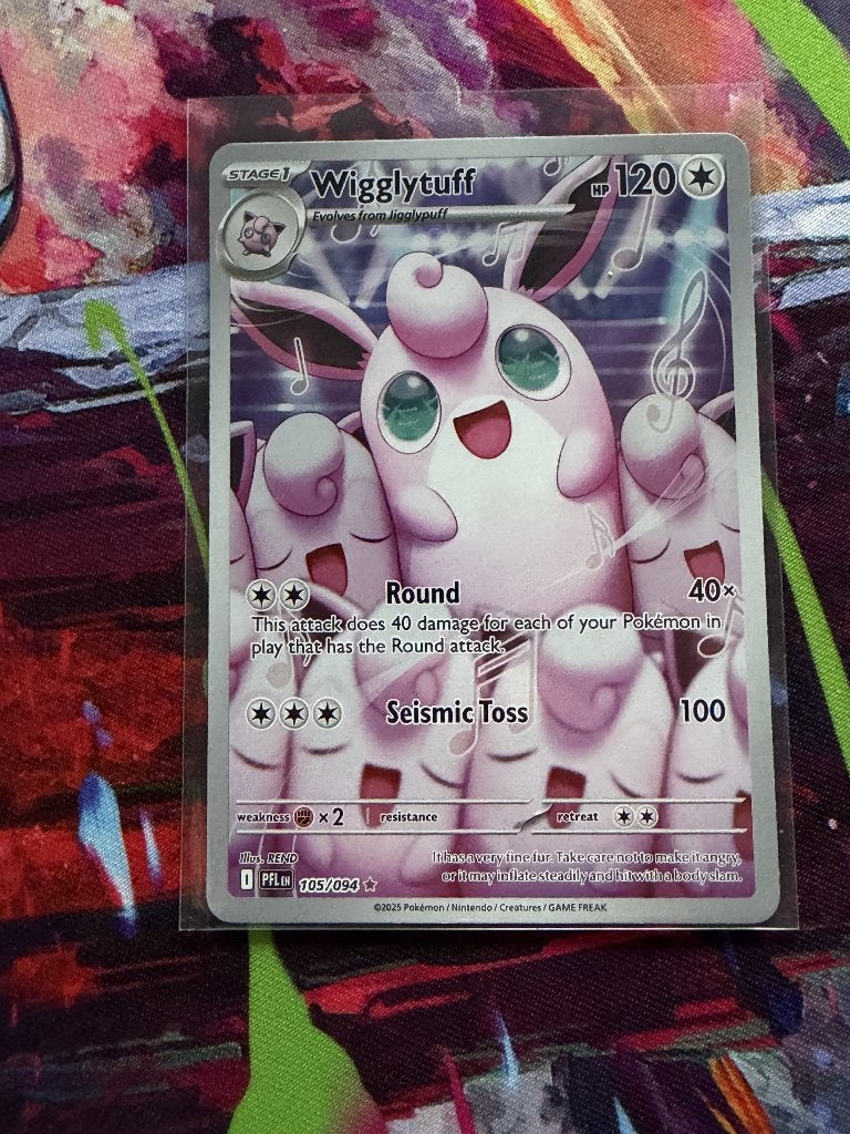 Pokemon Wigglytuff (PFL 105) Phantasmal Flames, Ophalen of Verzenden, Nieuw, Losse kaart, Foil