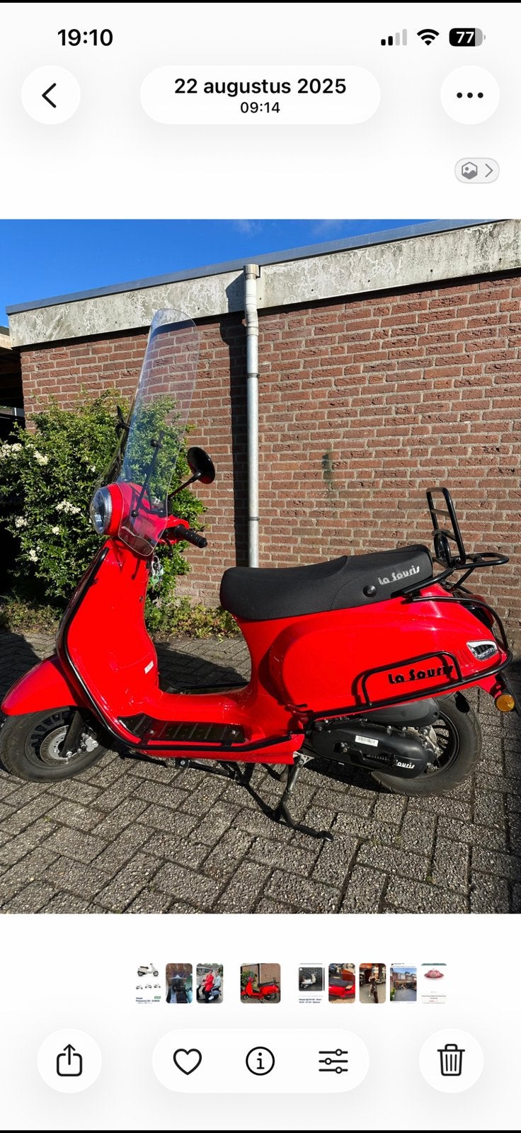 Benzine scooter 2024!  la souris sourini R ( blauw kenteken), Zo goed als nieuw, Benzine, Ophalen, Overige merken