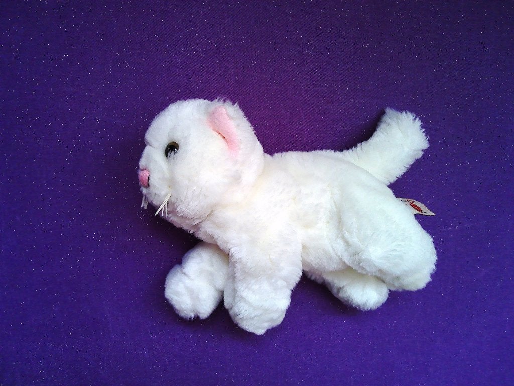 KEEL TOYS Knuffel POES. WIT **Nieuw**, Kinderen en Baby's, Speelgoed | Knuffels en Pluche, Overige merken, Nieuw, Ophalen of Verzenden