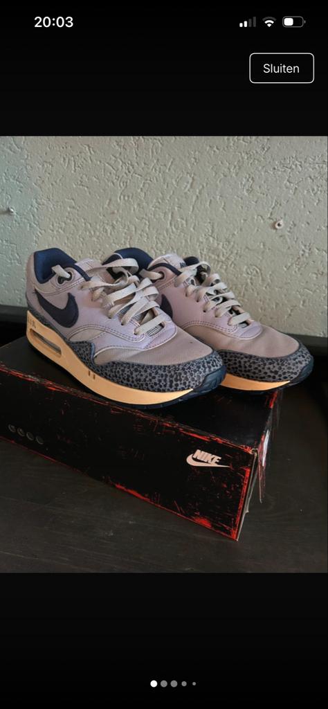 Nike Air Max 1 OG Big Bubble Lost Sketch Maat 42, Kleding | Heren, Schoenen, Ophalen of Verzenden, Zo goed als nieuw, Overige kleuren