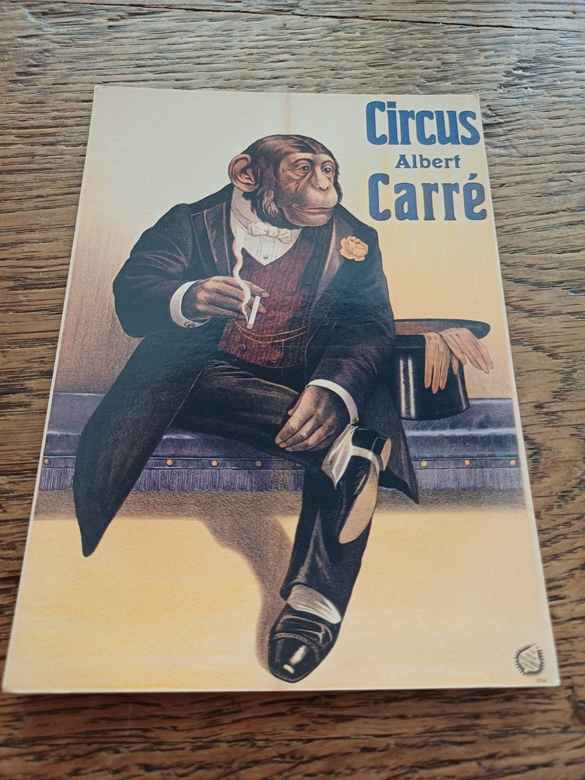 ansichtkaart aap Circus Albert Carre, Ophalen of Verzenden, 1980 tot heden, Hond of Kat