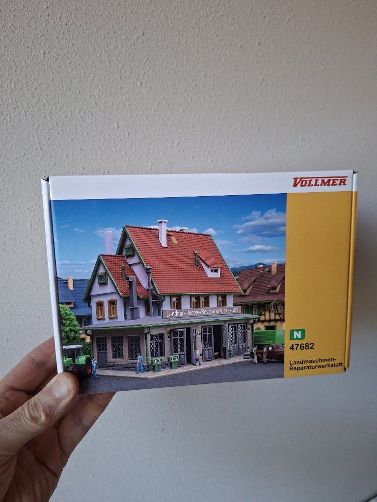 Reparatiewerkplaats - Vollmer Viessmann 47682 N Spoor 1:160, Overige merken, Gelijkstroom of Wisselstroom, Brug, Tunnel of Gebouw