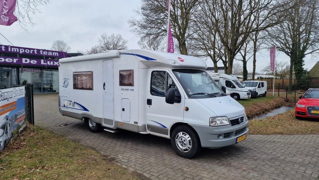 Burstner Solano T700 2,8JTD 2x Airco Lage Bedden, Caravans en Kamperen, Campers, Ringverwarming, Tot en met 2, 6 tot 7 meter, Bedrijf