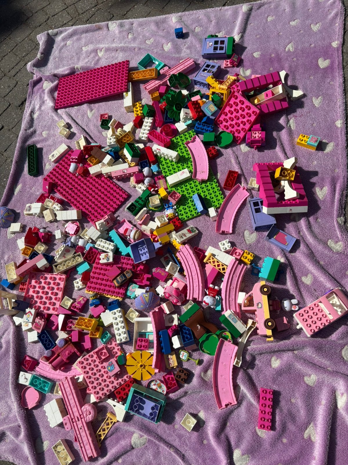 Grote doos duplo incl toebehoren, Kinderen en Baby's, Speelgoed | Duplo en Lego, Ophalen, Zo goed als nieuw, Duplo