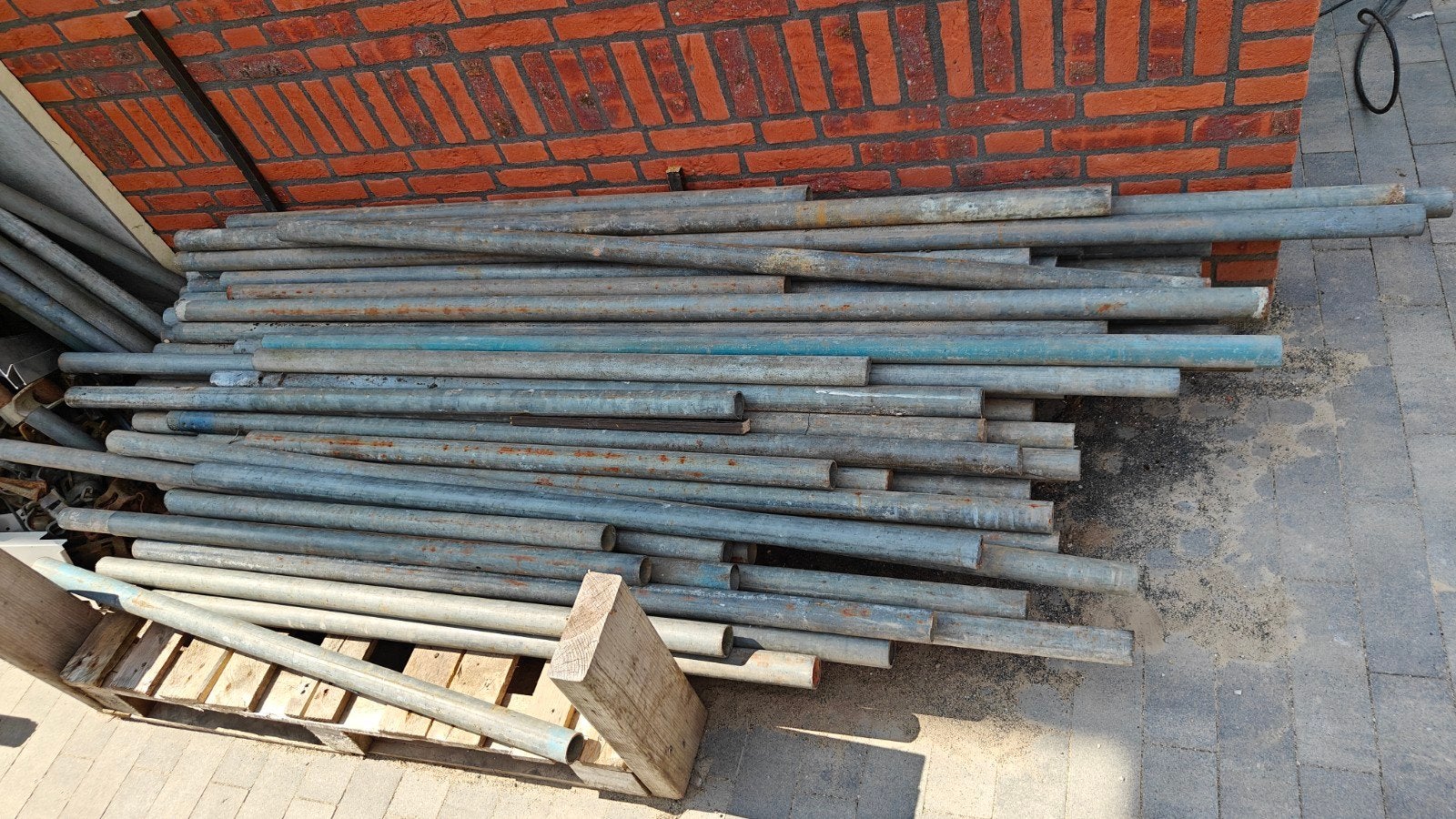 Steigerbuis / Steigerpijp 48.3mm 2 meter steiger pijp buis, Ophalen, Gebruikt