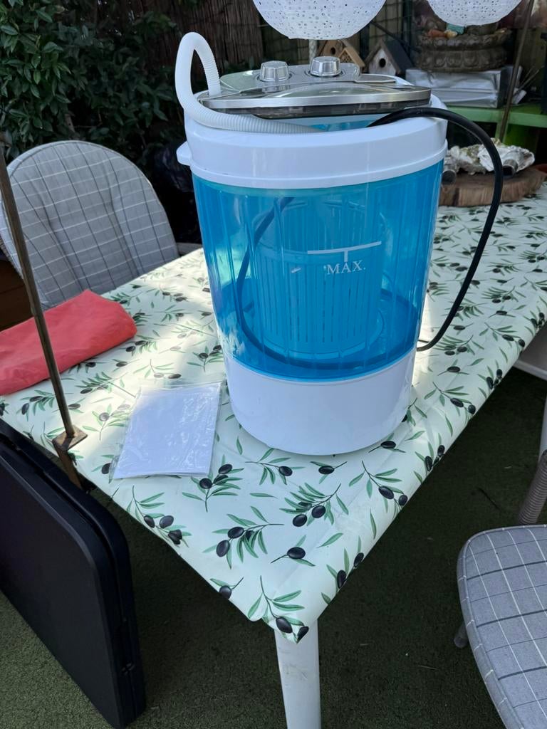 Clean maxx mini wasmachine met centrifuge, Caravans en Kamperen, Ophalen of Verzenden, Zo goed als nieuw