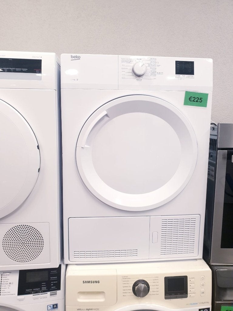 beko condens droger inc 6 mnd garantie, Ophalen, 6 tot 8 kg, Anti-kreukfase, Zo goed als nieuw