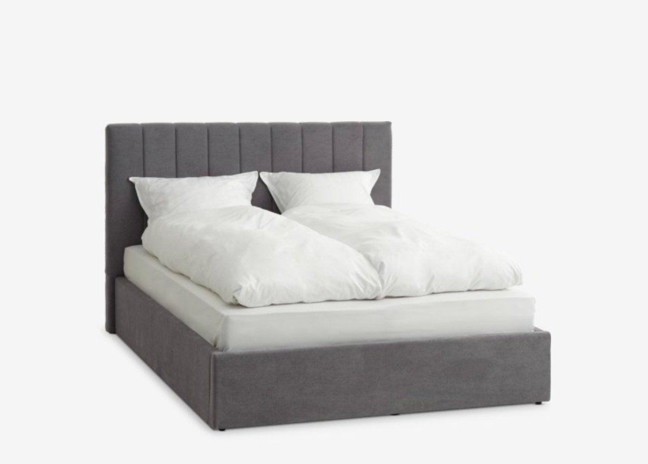 Tweepersoonsbed 160x200 met lattenbodem en matras, Ophalen, Gebruikt, Tweepersoons, 200 cm